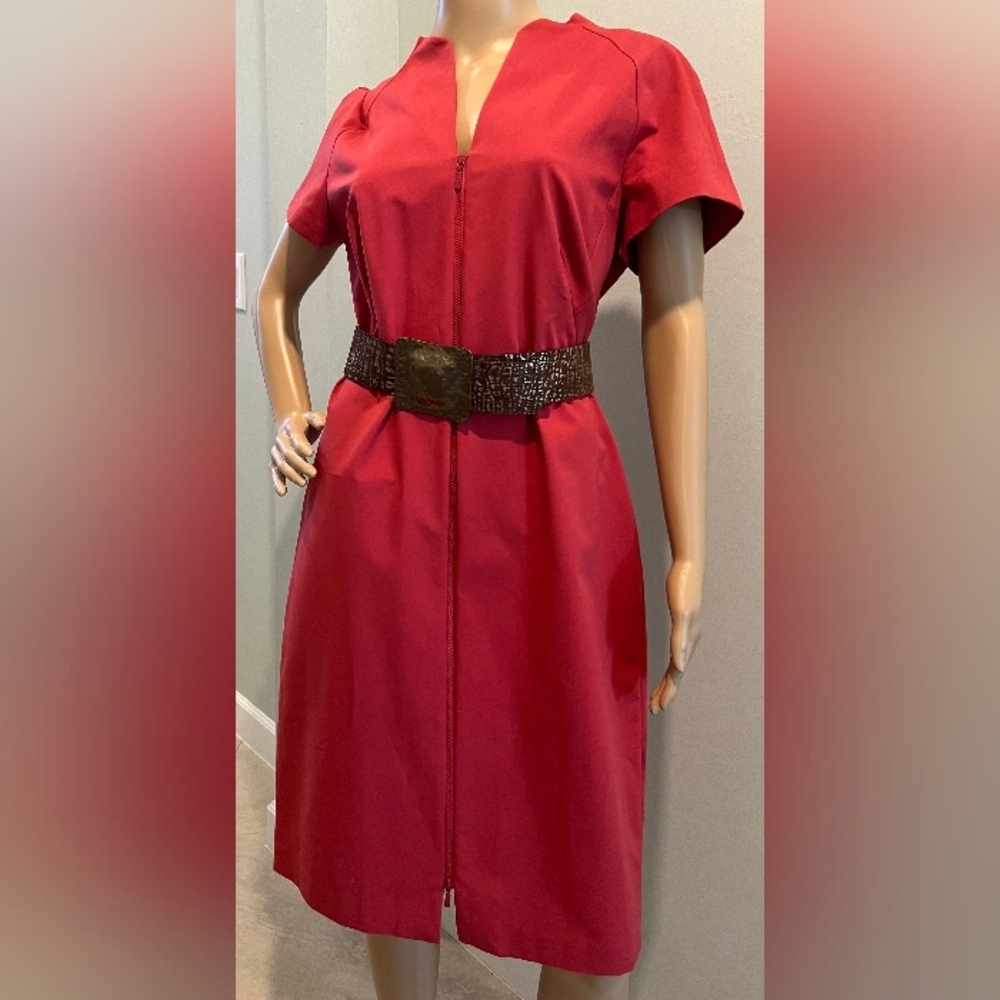 Lafayette 148 Red Rock Dress     Size 12     New With Tags